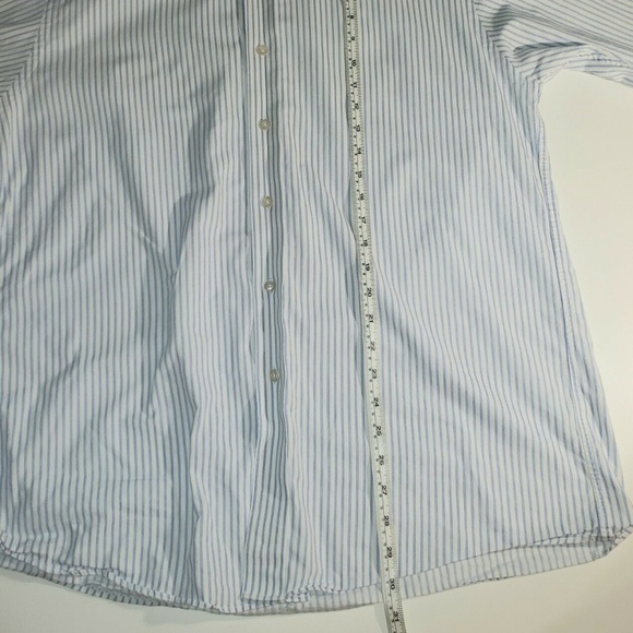 Michael Kors Blue And White Striped Shirt - Picture 5 of 8